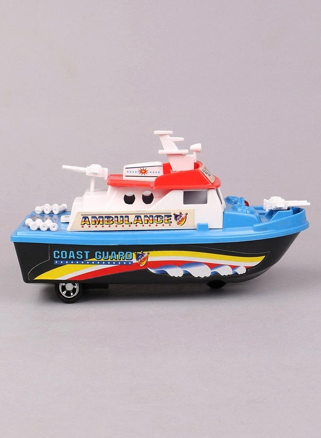 Shinsei Patrol Boat Maintenance Free Pullback Spring Action Race Toy Gift for Boys 3+ Years. Strong ABS Plastic, NO Sharp Edges, BIS Certified. Pack of 1, Color Red - Image 3